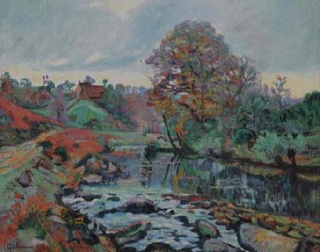 Armand guillaumin Paysage de la Creuse, vue du Pont Charraud oil painting picture